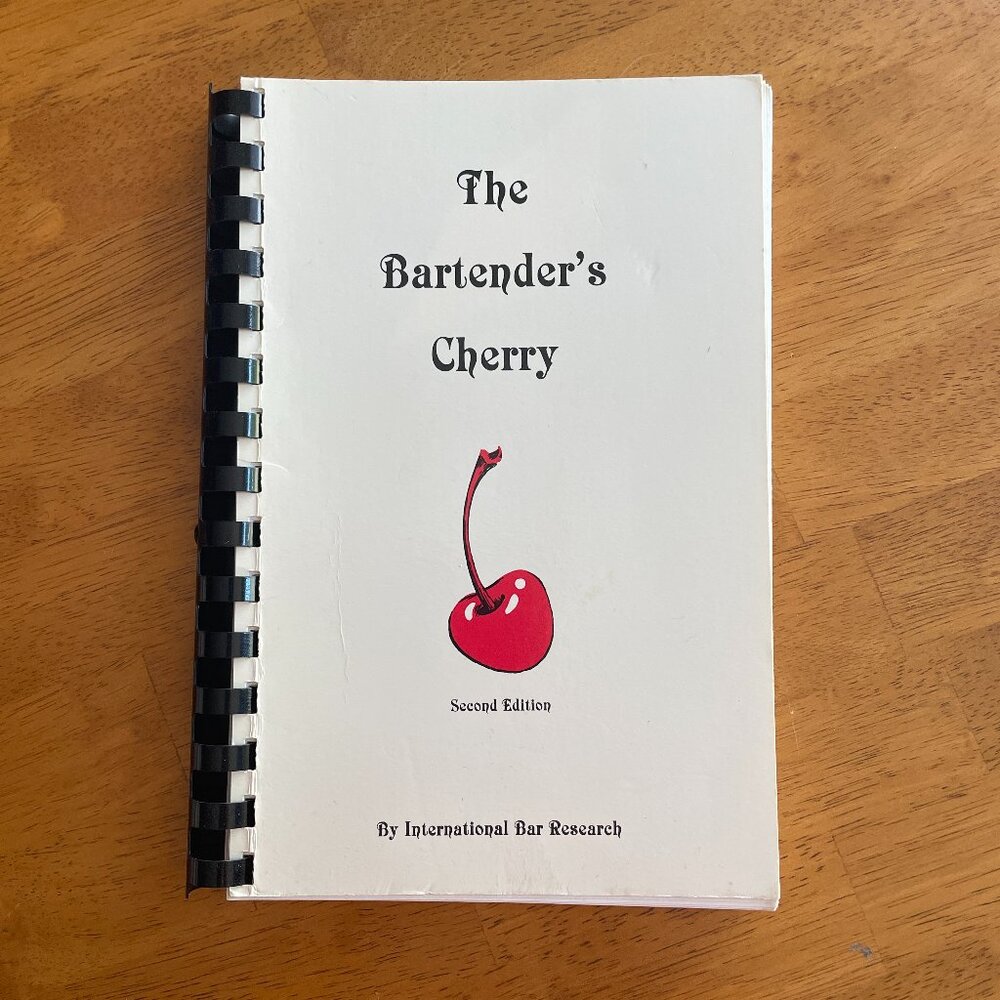 Vintage - The Bartender's Cherry - mixed drink cocktail recipe book